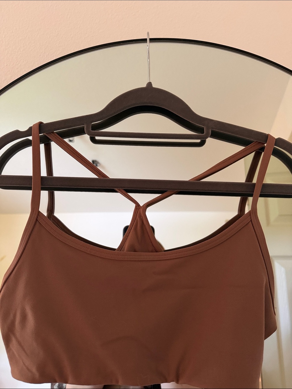 Vuori Brown Strappy Sports Bra